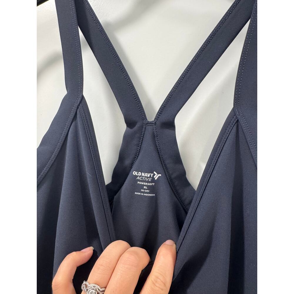Old Navy Blue PowerSoft Bodysuit XL EUC - Picture 5 of 7